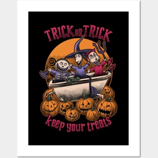 Halloween Kids Trick or Treat - Animation Parody Posters and Art